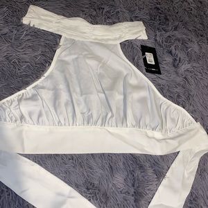 Fashionnova white halter top
